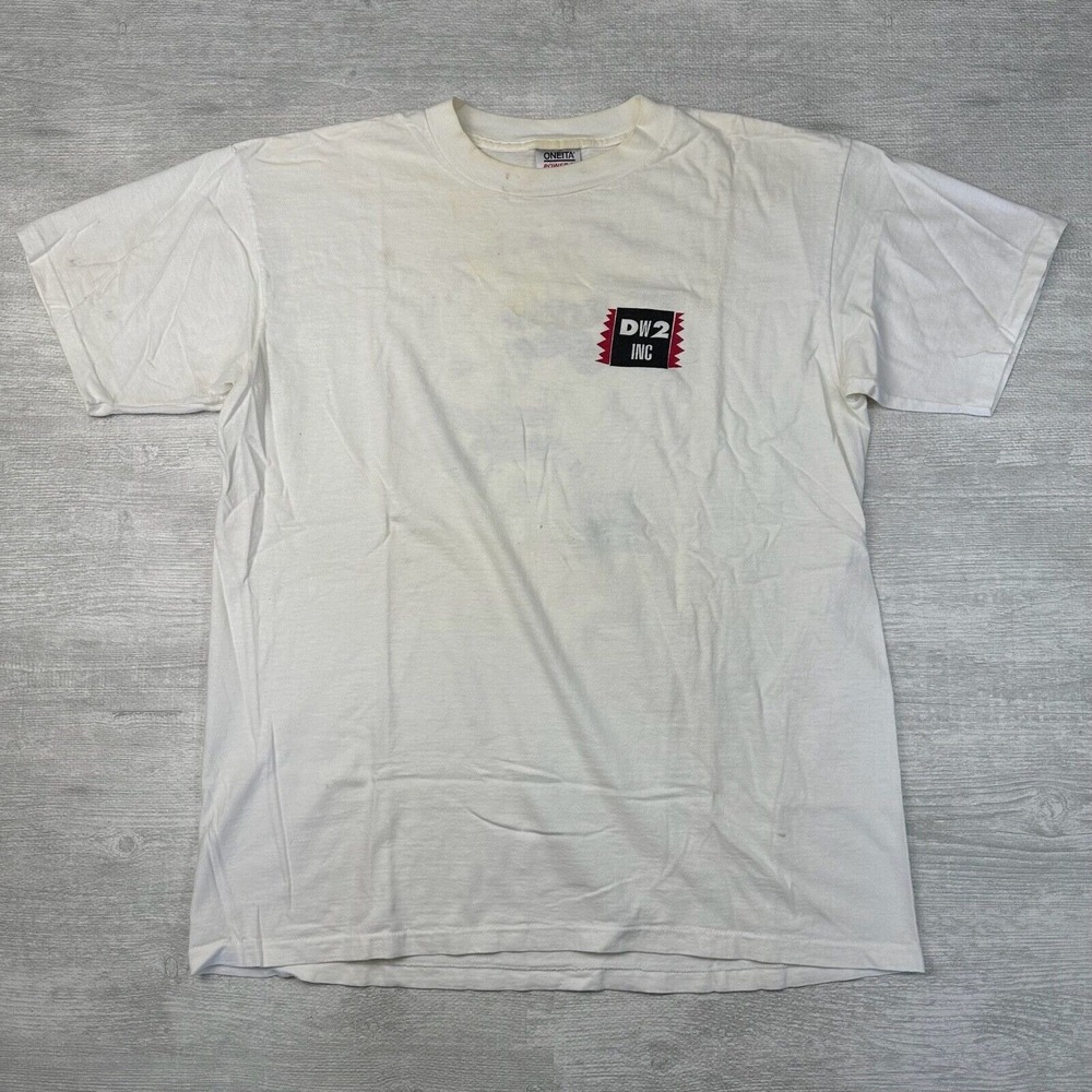 Vintage DW2 Shirt Adult 2XL White Engineering Designers‎ Workshop Art